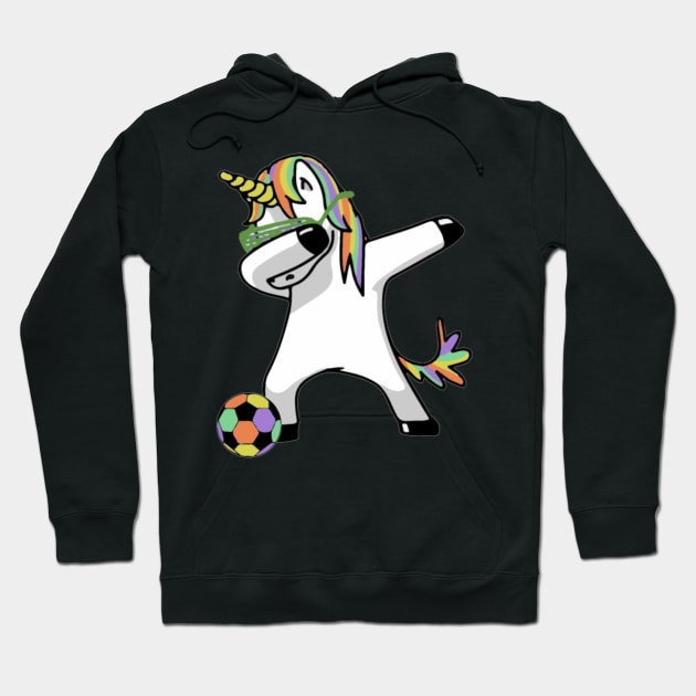 Dabbing Unicorn and Unicorn Dab Soccer Shirts Hoodie by Xizin Gao